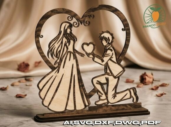 Anime Wedding Proposal 3mm Laser Cut: A Romantic Keepsake for Every Occasion