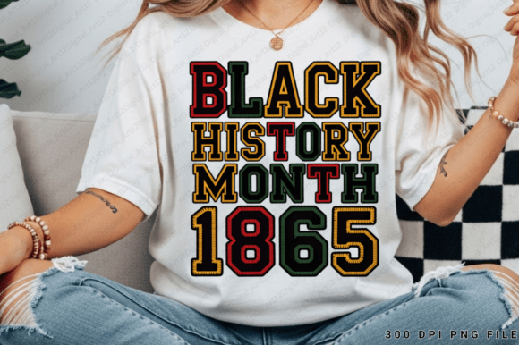 Black History Month 1865 Sublimation PNG: A Design Asset for Creative and Commercial Projects