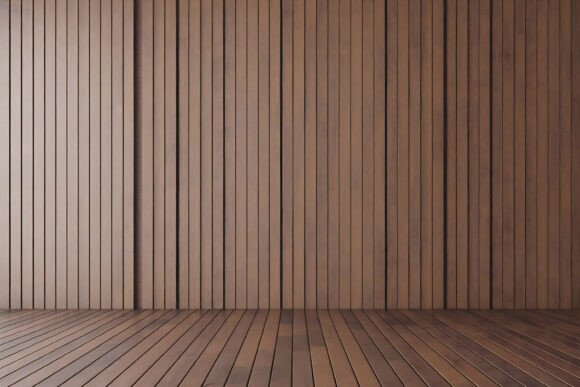 Brown Vertical Slat Wall Pattern: A Modern Fusion of Texture and Tone