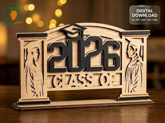 Class of 2026 Graduation SVG: A Sophisticated Design for Commemorative Keepsakes