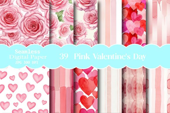 Discover the Creative Possibilities of Pink Valentine's Day Digital Paper