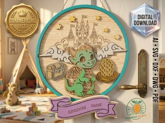 Dragon Castle Layered Mandala: A Versatile Design for Creative Makers