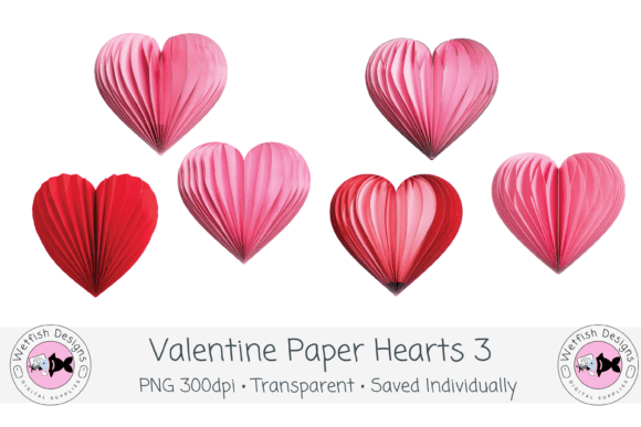 Enhance Your Designs with Valentine Paper Hearts 3