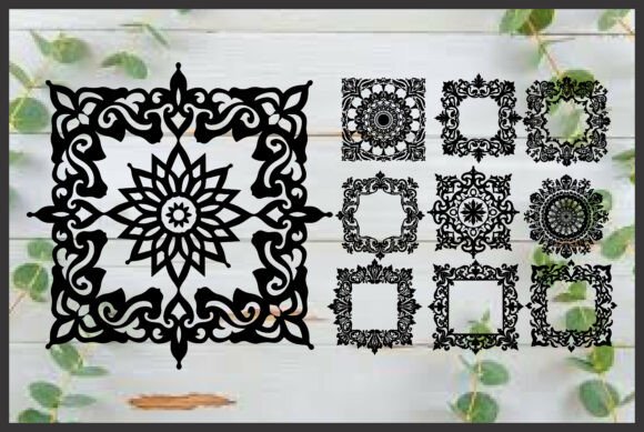 Exploring the Craftsmanship of 10 Luxury Mandala Ornate Frames for Laser and CNC Projects