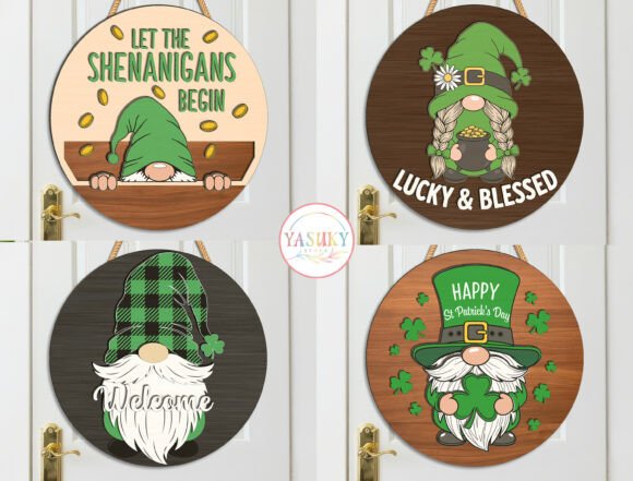 Exploring the Gnome St. Patrick’s Day Round Sign SVG for Creative Projects