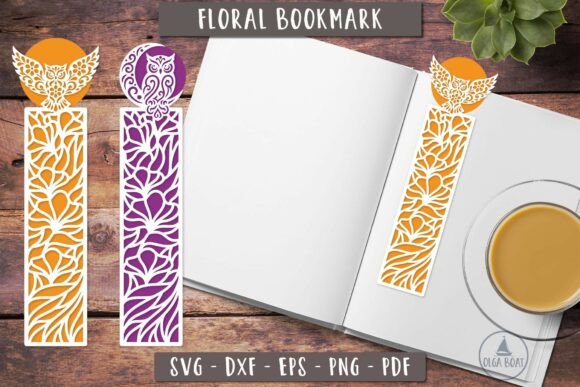 Floral Owl Bookmark SVG Layered Bird: A Creative Addition to Paper Crafts