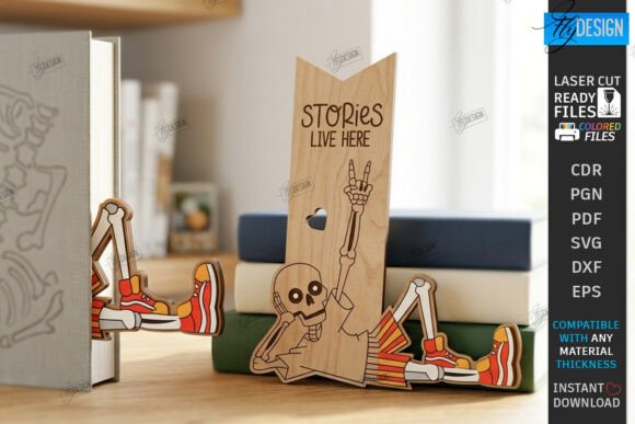 Funny Bookmark Laser Cut Reading SVG: A Creative Addition to Modern Reading Accessories