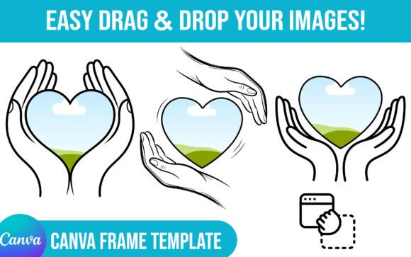 Heart Valentine Canva Frame Template: A Creative Tool for Personal and Professional Design Projects