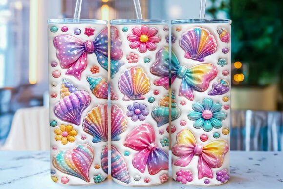 Inflated Coquette Seashell Tumbler Wrap