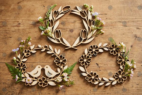 Laser Cut Spring Floral Wreath SVG Bundle: Creative Possibilities for Crafters and Makers