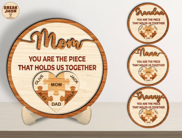 Personalized Mom Puzzle Sign SVG: A Heartfelt Tribute to the Matriarch