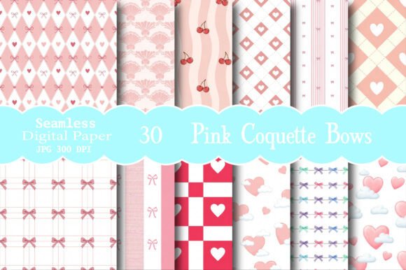 Pink Coquette Bows Seamless Pattern: A Creative Canvas for Modern Makers
