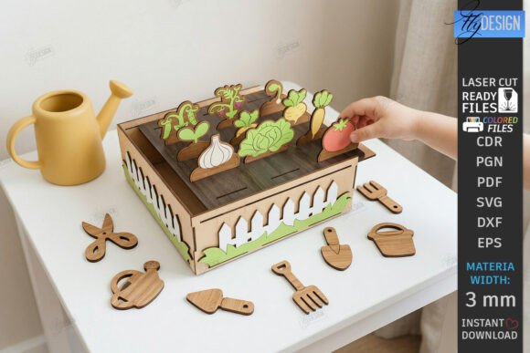 Wooden Garden Toy Playset Laser Cut CNC: A Creative Design Essential